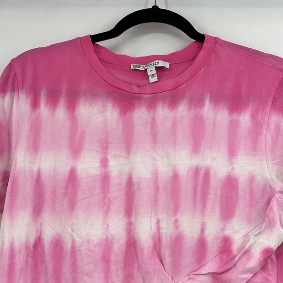 DEREK LAM 10 CROSBY
Pleated tie-dyed cotton-jersey T-shirt size small pink - Picture 6 of 8